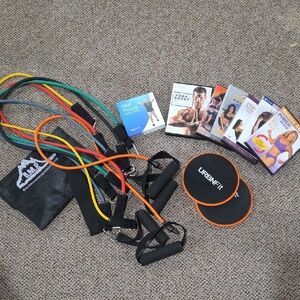 URBNFit Resistance Bands Set with DVDs